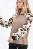 Leopard Waffle Sweater