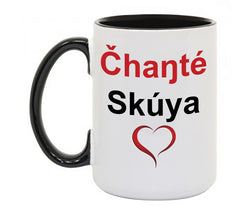 Čhaŋté Skúya Mug With Colored Handle and Rim