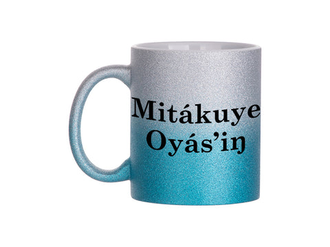 Mitakuye Oyas'in Coffee 11 oz Glitter Mug